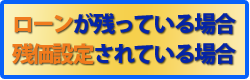 ローンが残っている・残価設定されている